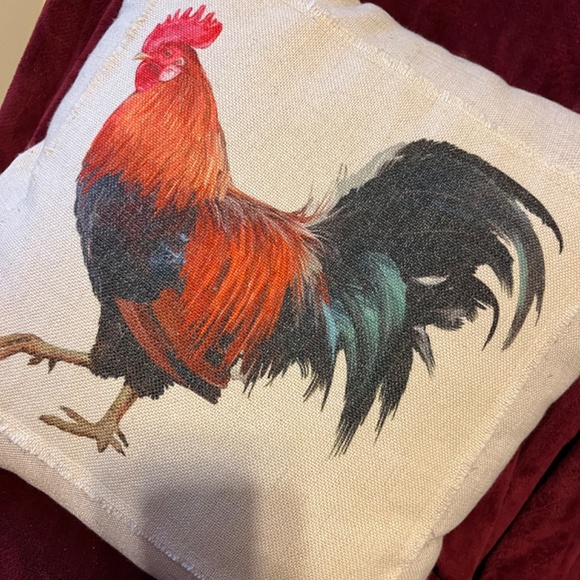Farmhouse Rooster couch pillow - Picture 2 of 3